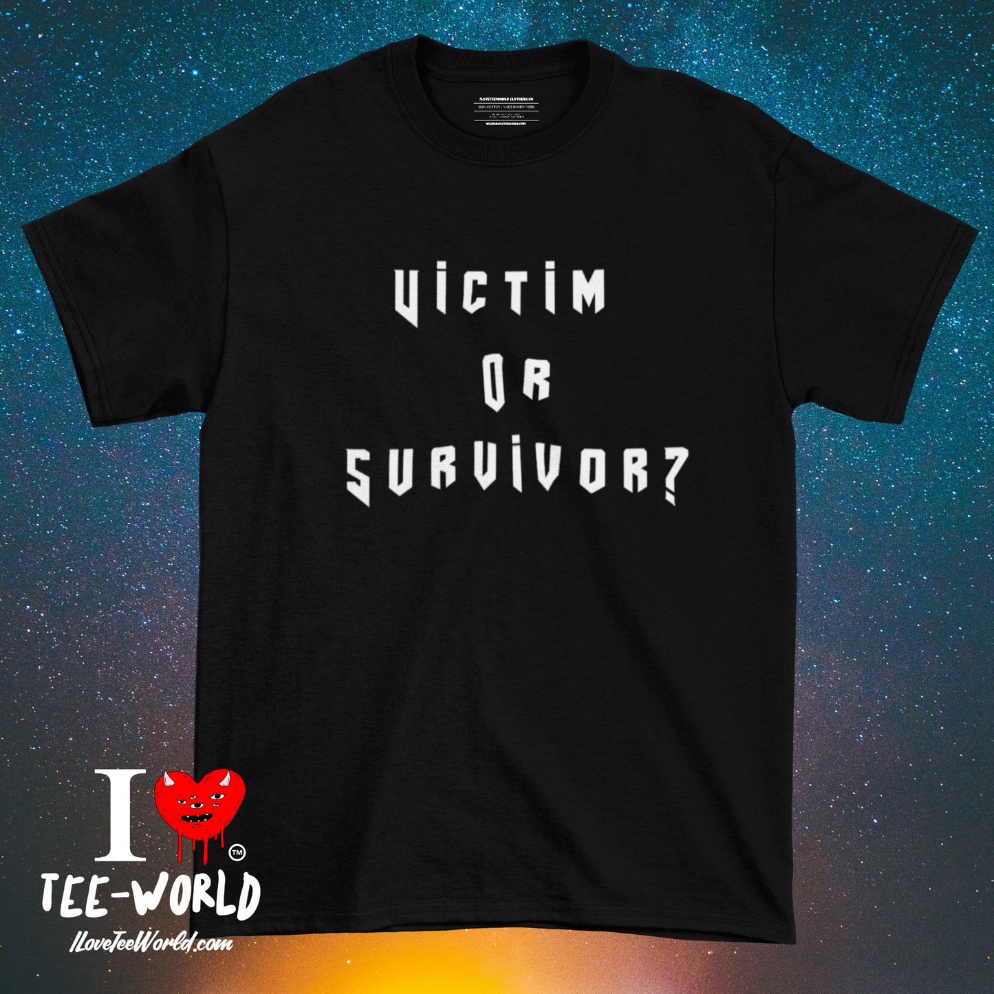 Victim Or Survivor. Graphic T-shirt