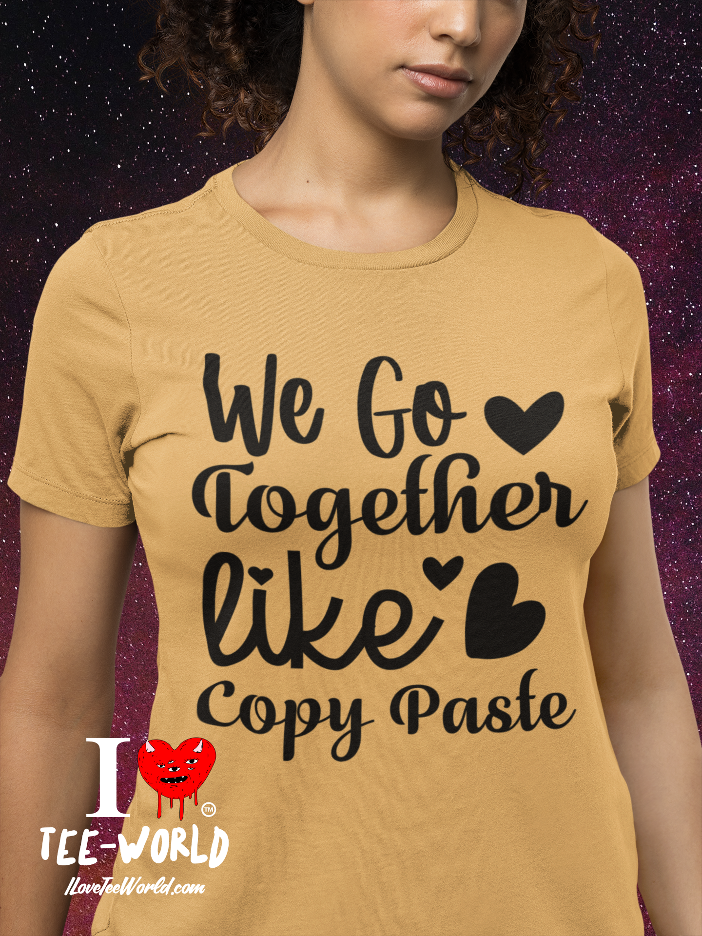 We Go Together Like Copy Paste. Graphic T-shirt